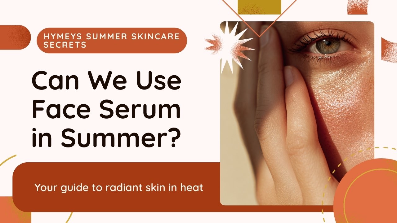 Woman applying lightweight face serum during summer for glowing skin.