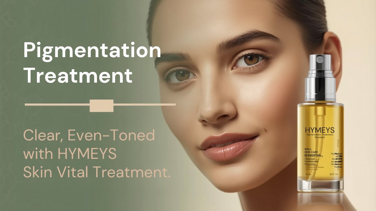 HYMEYS Pigmentation Serum in Pakistan, affordable and effective treatment for dark spots, melasma, acne marks, and uneven skin tone.