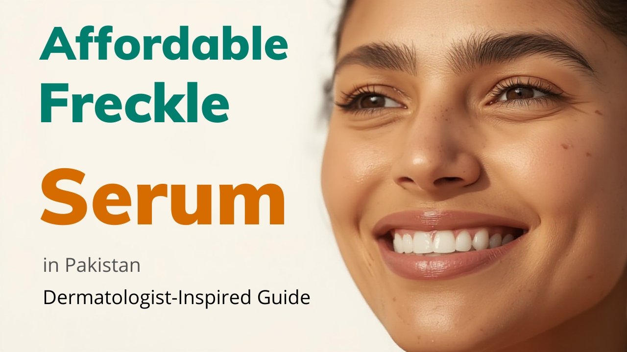 Affordable freckle serum in Pakistan showing real results on skin