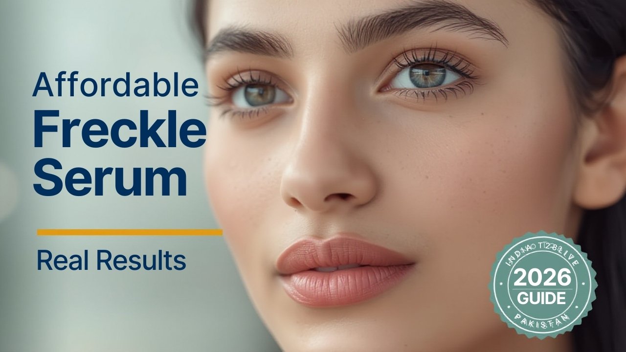 Affordable freckle serum in Pakistan showing visible skin improvement