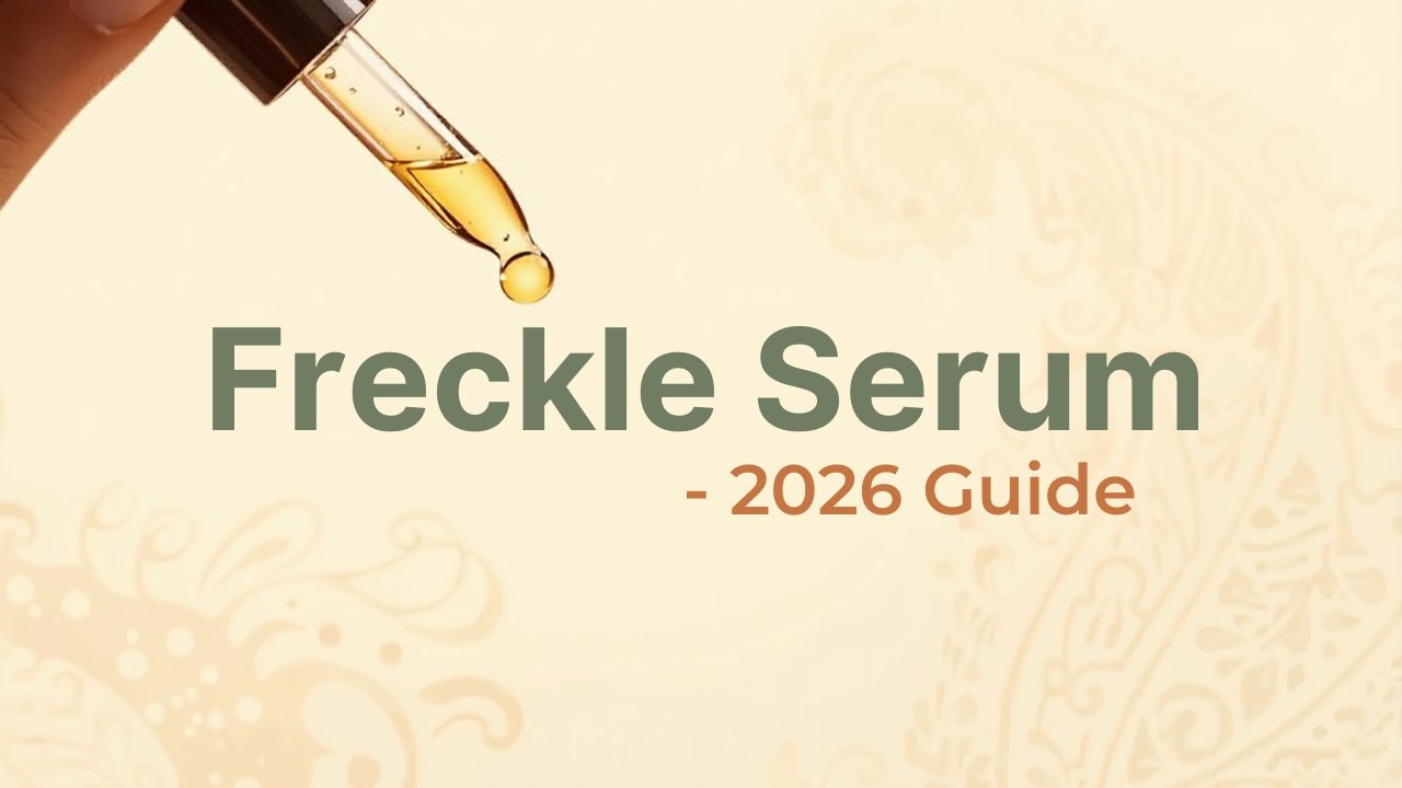Authentic freckle serum bottles showing genuine products available in Pakistan