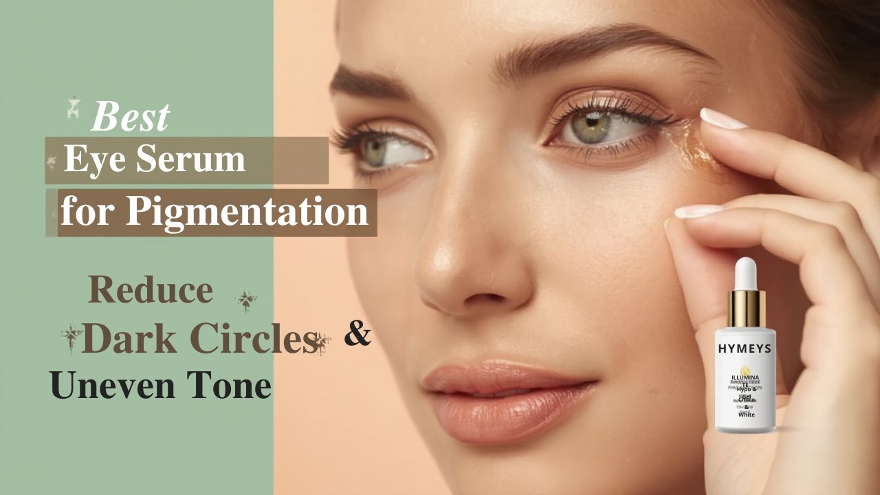 HYMEYS Eye Pigmentation Serum, best eye serum for pigmentation in Pakistan to reduce dark circles, brighten, and hydrate under-eye skin.