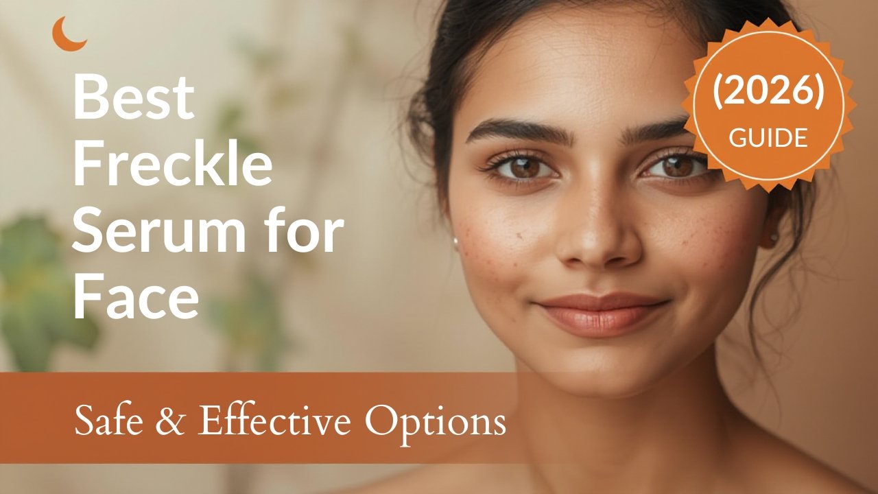 Best freckle serum for face showing visible improvement in freckles and skin tone