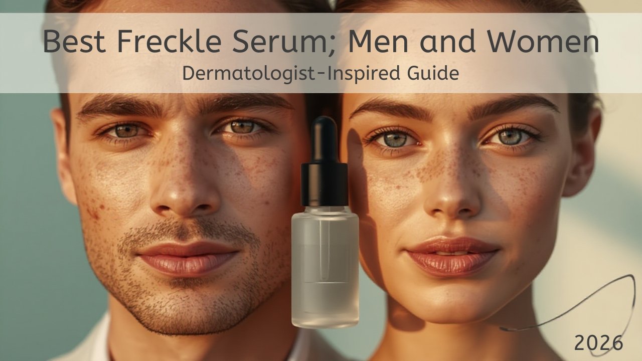 Best freckle serum for men and women showing visible skin improvement