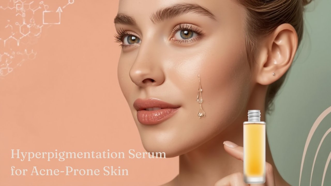 HYMEYS Hyperpigmentation Serum for acne-prone skin in Pakistan, reduces dark spots, acne marks, and evens skin tone safely.