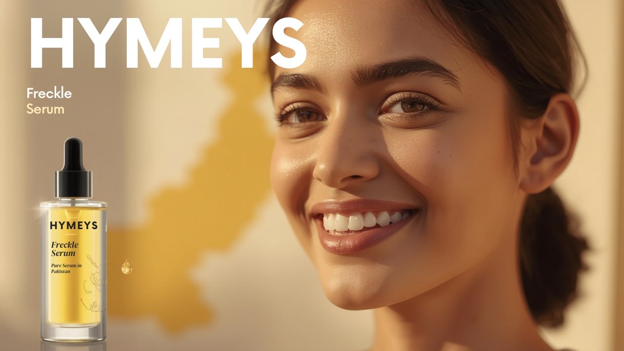 HYMEYS Freckle Serum showing real results on skin with visible improvement